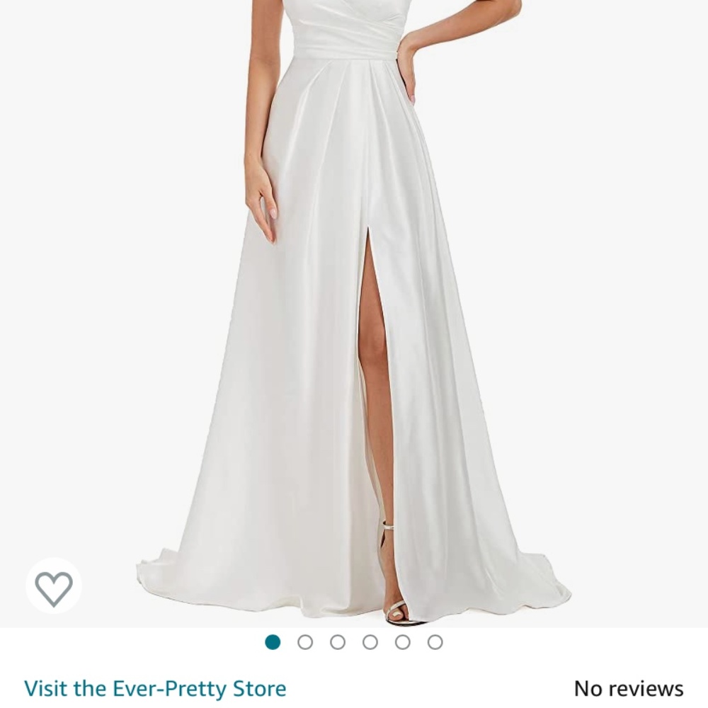Wedding gown or prom dress.